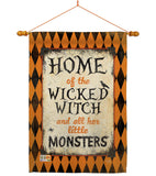 Wicked Home - Halloween Fall Vertical Impressions Decorative Flags HG112059 Made In USA