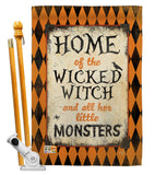 Wicked Home - Halloween Fall Vertical Impressions Decorative Flags HG112059 Made In USA