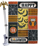 Halloween Happy - Halloween Fall Vertical Impressions Decorative Flags HG112060 Made In USA