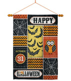 Halloween Happy - Halloween Fall Vertical Impressions Decorative Flags HG112060 Made In USA