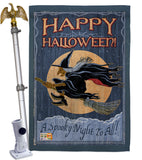 A Spooky Night To All - Halloween Fall Vertical Impressions Decorative Flags HG112063 Made In USA