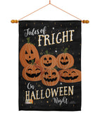 Fright on Halloween Night - Halloween Fall Vertical Impressions Decorative Flags HG112083 Made In USA