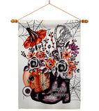 Witch Bouquet - Halloween Fall Vertical Impressions Decorative Flags HG112115 Made In USA