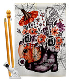 Witch Bouquet - Halloween Fall Vertical Impressions Decorative Flags HG112115 Made In USA