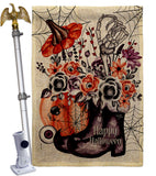 Witch Bouquet - Halloween Fall Vertical Impressions Decorative Flags HG112115 Made In USA