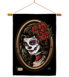 La Calavera Catrina - Halloween Fall Vertical Impressions Decorative Flags HG137086 Made In USA