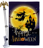 Witchy Halloween - Halloween Fall Vertical Impressions Decorative Flags HG137226 Made In USA