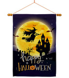 Witchy Halloween - Halloween Fall Vertical Impressions Decorative Flags HG137226 Made In USA