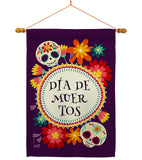 Celebrate Dia de Muertos - Halloween Fall Vertical Impressions Decorative Flags HG137249 Made In USA