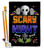 Scary Night - Halloween Fall Vertical Impressions Decorative Flags HG137296 Made In USA