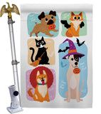 Halloween Dress Up - Halloween Fall Vertical Impressions Decorative Flags HG137623 Made In USA