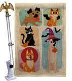 Halloween Dress Up - Halloween Fall Vertical Impressions Decorative Flags HG137623 Made In USA