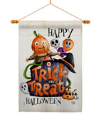 Trick Or Treat Day - Halloween Fall Vertical Impressions Decorative Flags HG190172 Made In USA