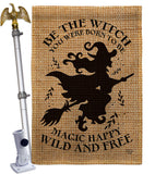Be the Witch - Halloween Fall Vertical Impressions Decorative Flags HG190182 Made In USA