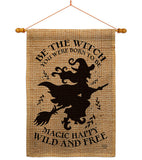 Be the Witch - Halloween Fall Vertical Impressions Decorative Flags HG190182 Made In USA