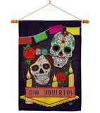 Dia de los Muertos - Halloween Fall Vertical Impressions Decorative Flags HG191029 Made In USA