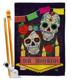 Dia de los Muertos - Halloween Fall Vertical Impressions Decorative Flags HG191029 Made In USA