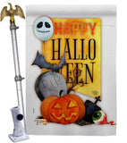 Happy Halloween Spirit - Halloween Fall Vertical Impressions Decorative Flags HG192073 Made In USA