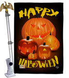 Halloween Pumpkin Patch - Halloween Fall Vertical Impressions Decorative Flags HG192125 Made In USA