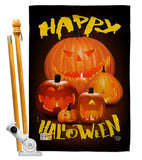 Halloween Pumpkin Patch - Halloween Fall Vertical Impressions Decorative Flags HG192125 Made In USA