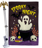 Spooky Night - Halloween Fall Vertical Impressions Decorative Flags HG192219 Made In USA