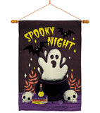 Spooky Night - Halloween Fall Vertical Impressions Decorative Flags HG192219 Made In USA