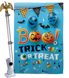 Boo Trick - Halloween Fall Vertical Impressions Decorative Flags HG192221 Made In USA