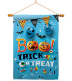 Boo Trick - Halloween Fall Vertical Impressions Decorative Flags HG192221 Made In USA