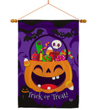 Happy Pumpkin - Halloween Fall Vertical Impressions Decorative Flags HG192243 Made In USA