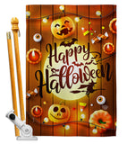 Lightful Halloween - Halloween Fall Vertical Impressions Decorative Flags HG192245 Made In USA