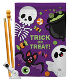 Trick ot Treat - Halloween Fall Vertical Impressions Decorative Flags HG192255 Made In USA