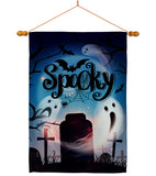Spooky Night - Halloween Fall Vertical Impressions Decorative Flags HG192287 Made In USA