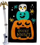 Spooky Night - Halloween Fall Vertical Impressions Decorative Flags HG192663 Made In USA