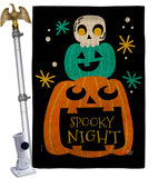 Spooky Night - Halloween Fall Vertical Impressions Decorative Flags HG192663 Made In USA