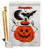 Pumpkins Night - Halloween Fall Vertical Impressions Decorative Flags HG192676 Made In USA