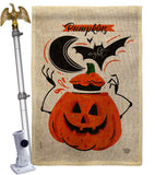 Pumpkins Night - Halloween Fall Vertical Impressions Decorative Flags HG192676 Made In USA