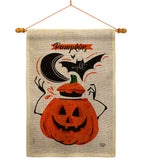 Pumpkins Night - Halloween Fall Vertical Impressions Decorative Flags HG192676 Made In USA