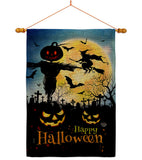 Graveyard Spooky - Halloween Fall Vertical Impressions Decorative Flags HG192692 Made In USA