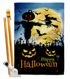 Graveyard Spooky - Halloween Fall Vertical Impressions Decorative Flags HG192692 Made In USA