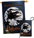 Happy Witching You - Halloween Fall Vertical Impressions Decorative Flags HG112004 Made In USA