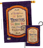 Wicked & Handsome - Halloween Fall Vertical Impressions Decorative Flags HG112019 Made In USA