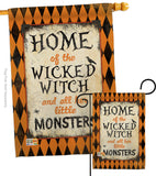 Wicked Home - Halloween Fall Vertical Impressions Decorative Flags HG112059 Made In USA