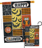 Halloween Happy - Halloween Fall Vertical Impressions Decorative Flags HG112060 Made In USA