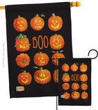 Pumpkins Boo - Halloween Fall Vertical Impressions Decorative Flags HG112071 Made In USA