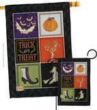 Trick or Treat Collage - Halloween Fall Vertical Impressions Decorative Flags HG112074 Made In USA