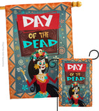 Joyful Day of Dead - Halloween Fall Vertical Impressions Decorative Flags HG112092 Made In USA