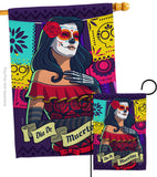 La Calavera Catrina - Halloween Fall Vertical Impressions Decorative Flags HG112102 Made In USA