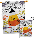 Candy Corn - Halloween Fall Vertical Impressions Decorative Flags HG112103 Made In USA