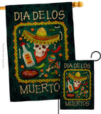 Calavera Sugar Skull - Halloween Fall Vertical Impressions Decorative Flags HG112111 Made In USA