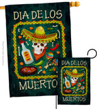 Calavera Sugar Skull - Halloween Fall Vertical Impressions Decorative Flags HG112111 Made In USA